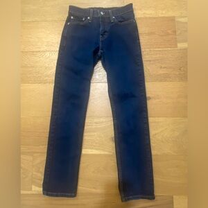 Levi’s Mens Denim Dark Blue Straight Leg slim fit Jeans size 28W 30L EUC